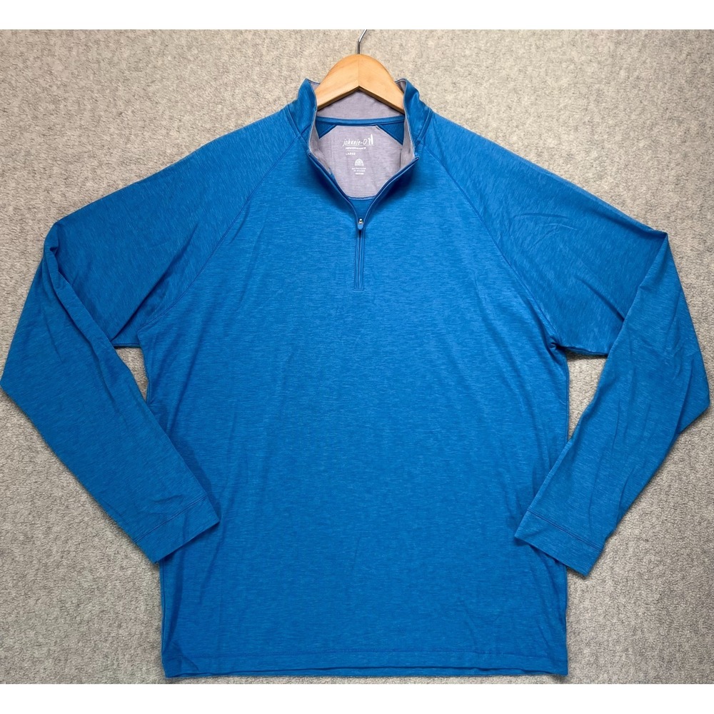 Johnnie-O Mens Freeborn Sweatshirt Tornado 1/4 Zip Mock Neck Performance L